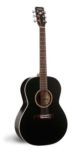 Фото Art & Lutherie FOLK CEDAR BLACK+Кейс  акустическая гитара Grand Auditorium, цвет - чёрный