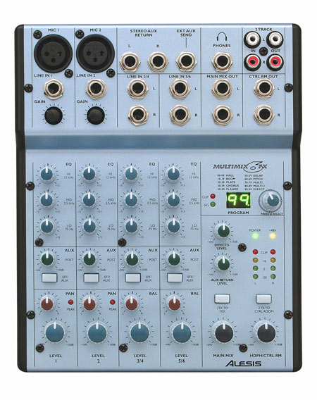 Фото Микшерный пульт Alesis MultiMix 6FX