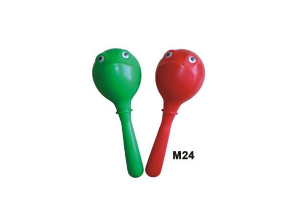 Фото Пластиковые маракасы на ручке с глазами Fleet M24