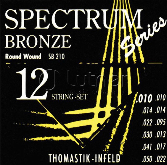 Фото Комплект струн Thomastik SB210 Spectrum Bronze для 12-струнной акустической гитары