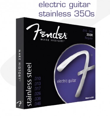 Фото FENDER STRINGS NEW STAINLESS 350R STNLS STL BALL END 10-46, струны для электрогитары, стальные
