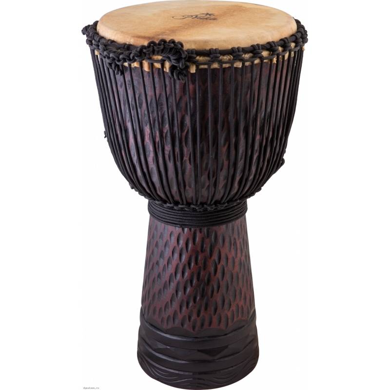Фото YUKA DJWPRO012-24 Leopard - Джембе с верёвочной настройкой Юка