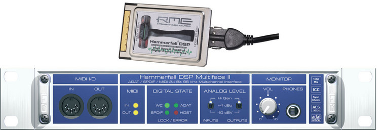 Фото RME MULTIFACE 2 HDSP CARDBUS BUNDLE