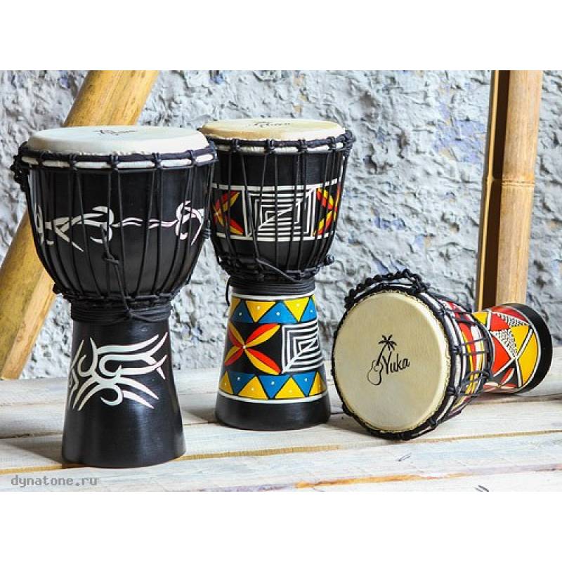 Фото YUKA DJWTT07-16 - Джембе с верёвочной настройкой Юка