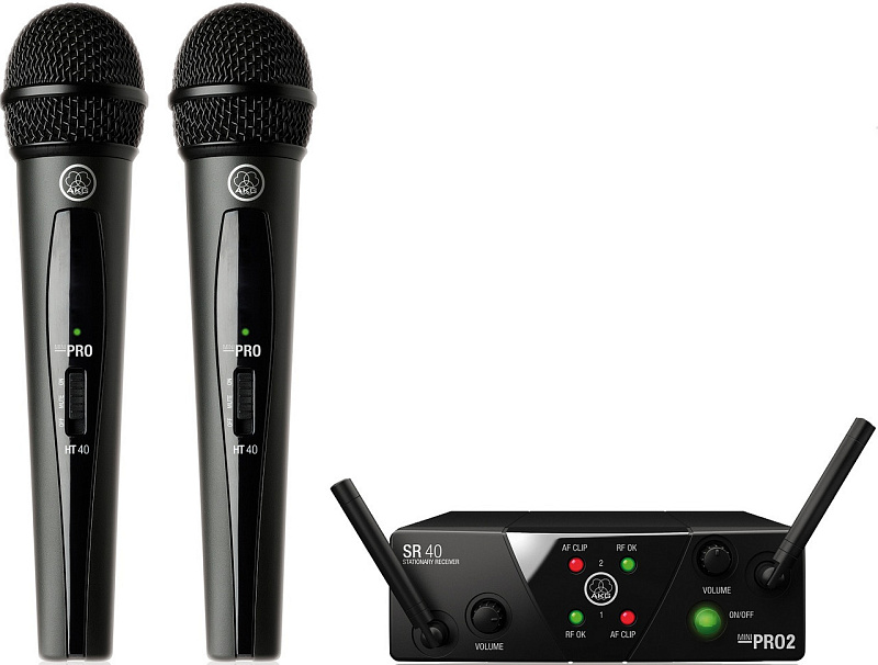 Фото AKG WMS40 Mini2 Vocal Set US45AC (660.7/662.3МГц)