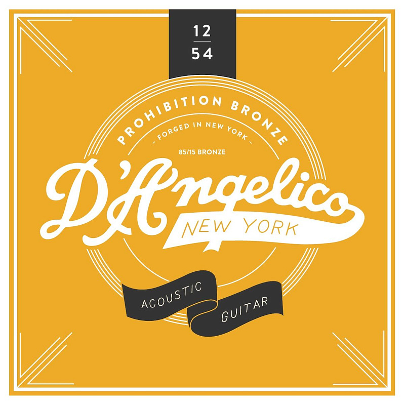 Фото Cтруны для акустической гитары D'Angelico Acoustic 1254