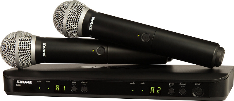 Фото Радиосистема SHURE BLX288E/PG58