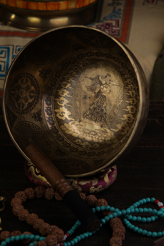 Фото Кованная поющая чаша Nirvana (full carving) SB-NRV