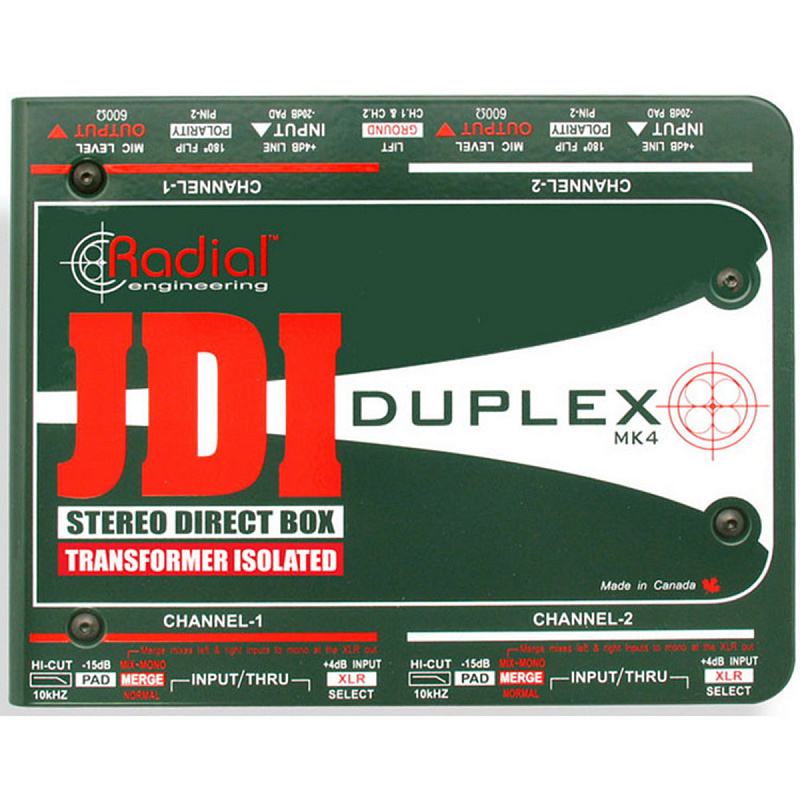 Фото Radial JDI Duplex  Двухканальный пассивный дибокс 