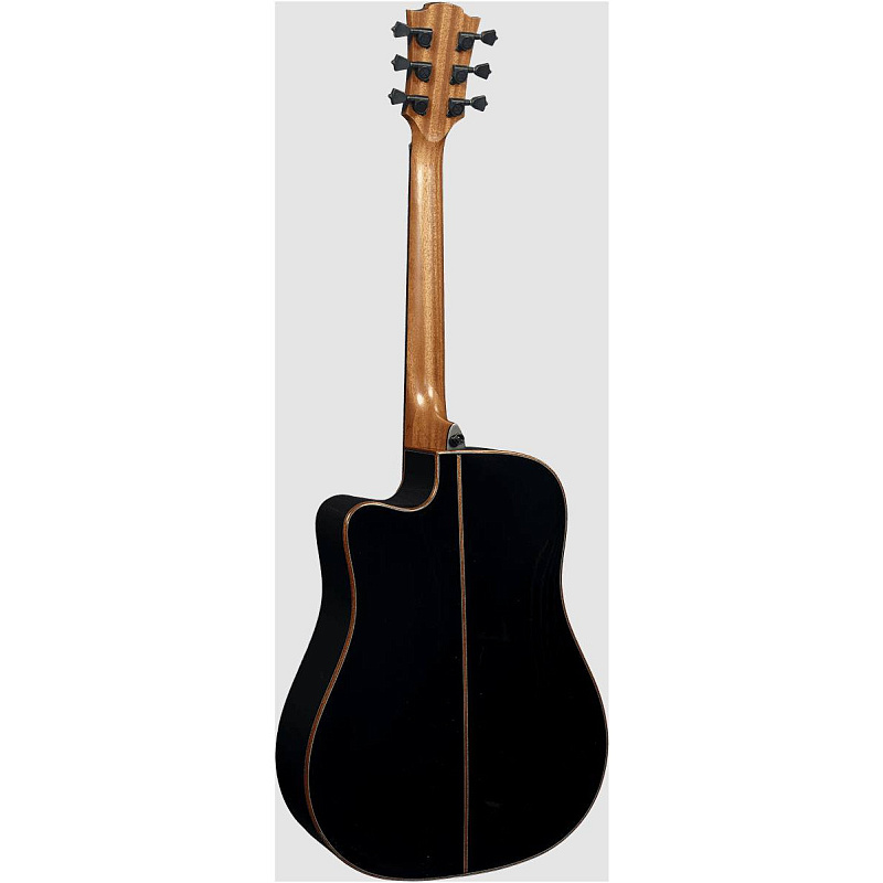 Фото LAG T-118D CE-BLK - Гитара электроакустическая шестиструнная Лаг