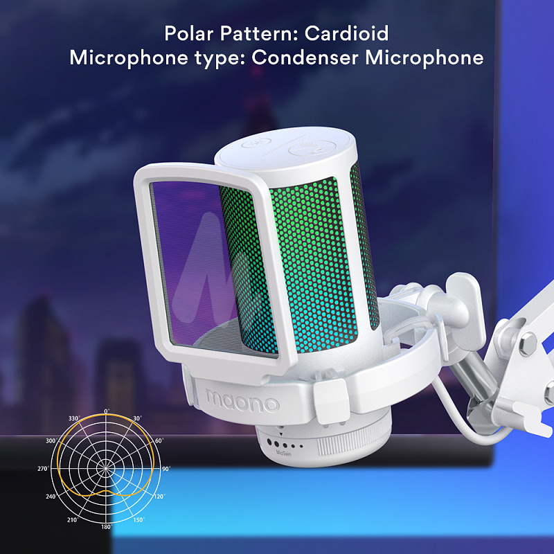 Фото Микрофон Maono DGM20S (white)