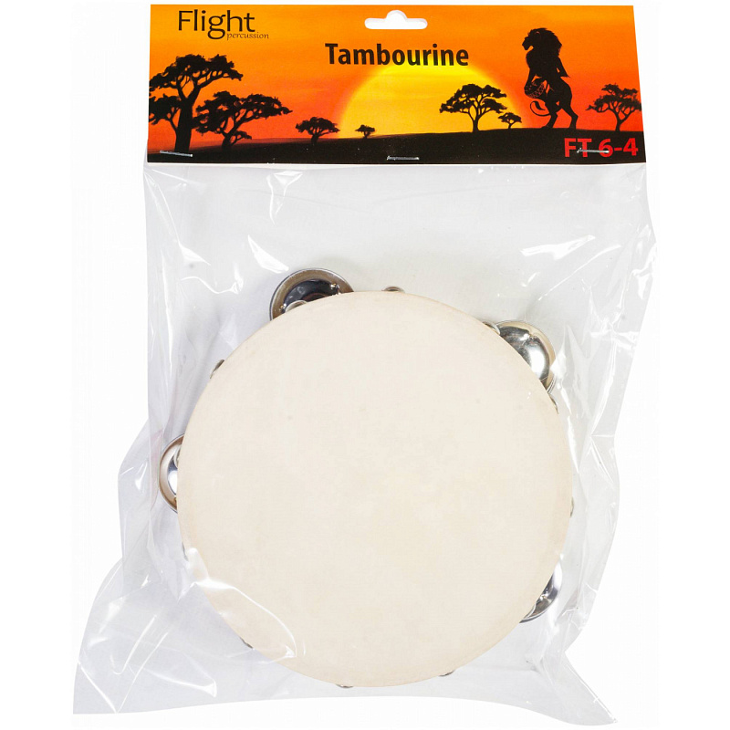 Фото FLIGHT FT 6-4 - Тамбурин с мембраной Флайт