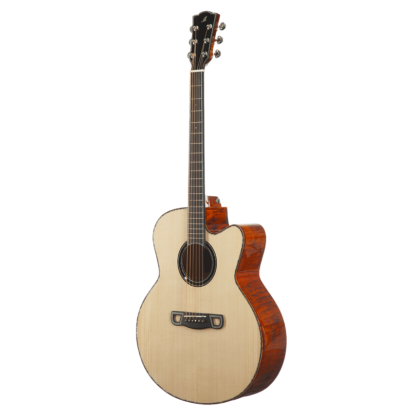 Фото Гитара акустическая Meridaextrema Deep Throat JC с чехлом