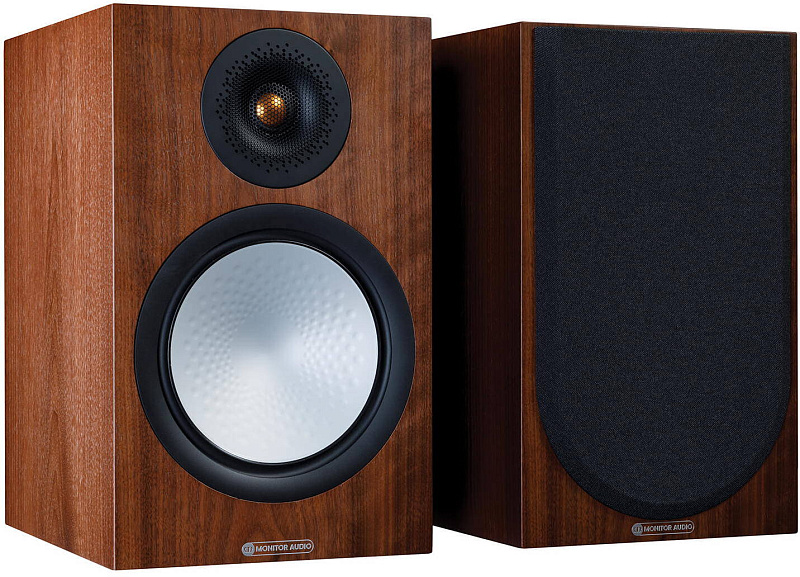 Фото Полочная акустика Monitor Audio Silver 100 Natural Walnut (7G)