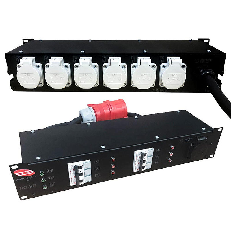 Фото RC407 Дистрибьютор питания, рэковый, EDS