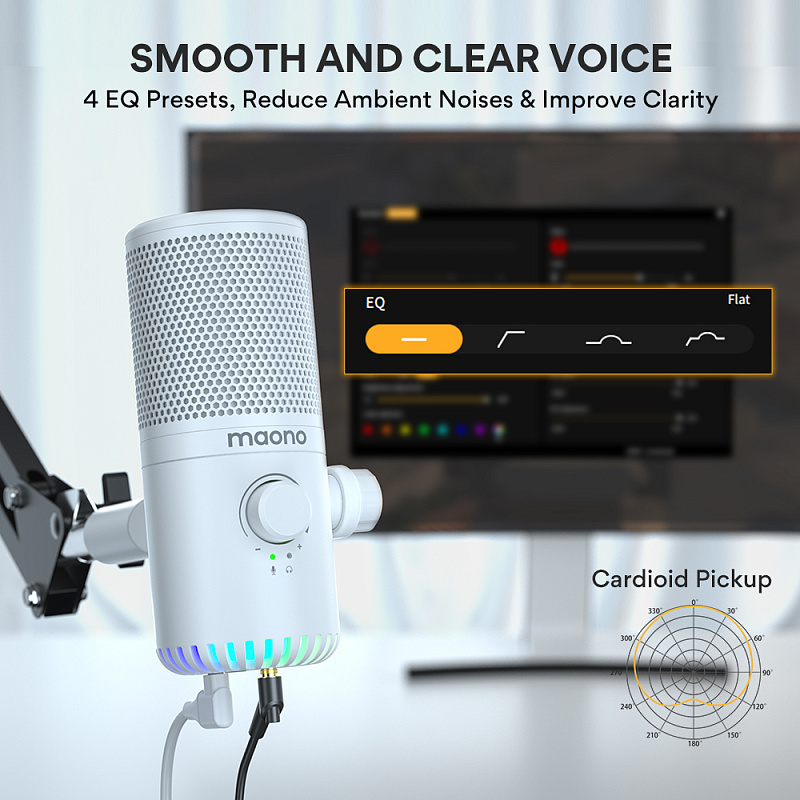 Фото Микрофон Maono DM30 (white)