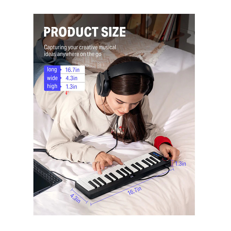 Фото Midi клавиатура Donner Music N-32