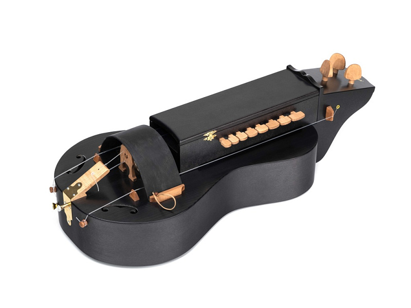 Фото HGE-DB Пилигрим-DB Колёсная лира диатоническая, цвет черный, БалалайкерЪ