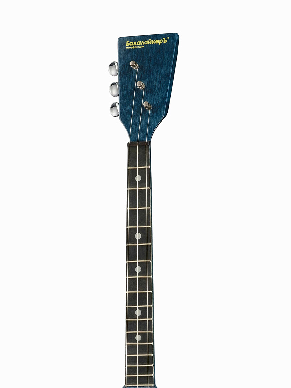Фото 3S-BL Синий Ландыш Балалайка компактная трёхструнная, синяя, БалалайкерЪ