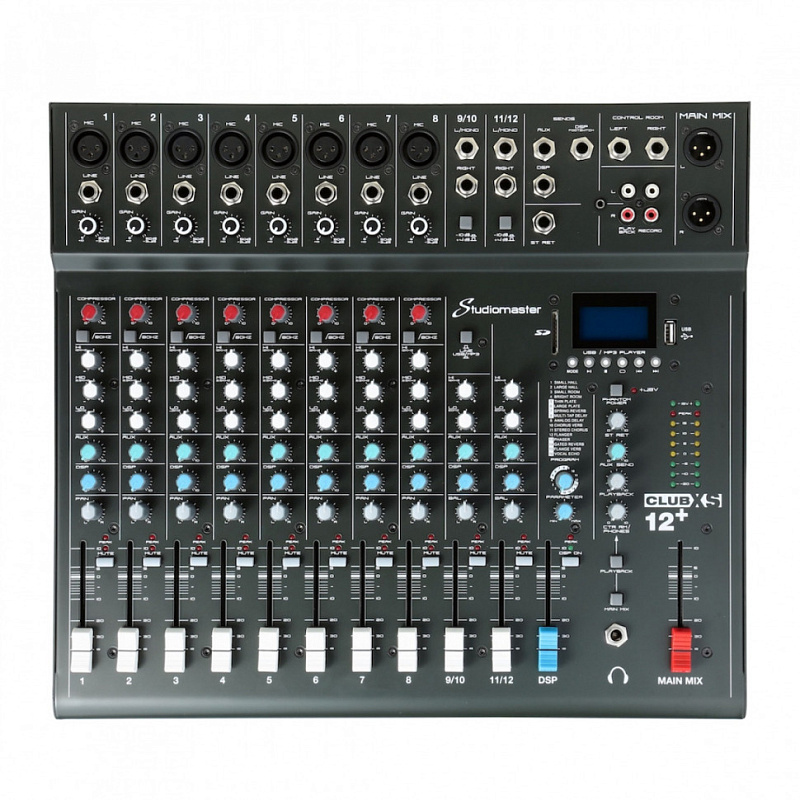 Фото Аналоговый микшер STUDIOMASTER CLUB XS12+
