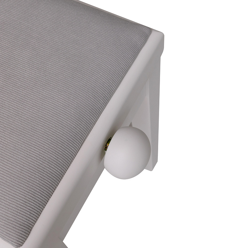 Фото Банкетка ROCKDALE RHAPSODY 131 SV WHITE GREY