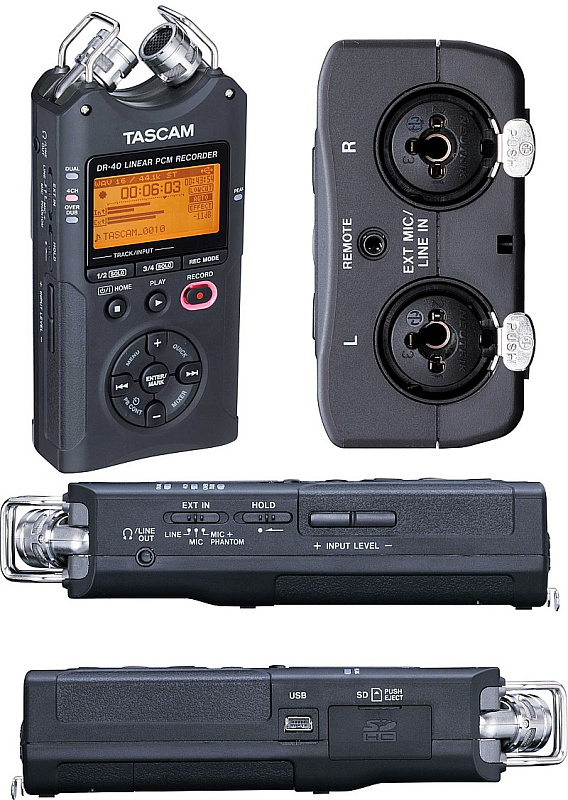 Фото Tascam DR-40 Портативный рекордер