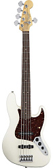 Бас-гитара FENDER AMERICAN STANDARD JAZZ BASS V 2012 RW OLYMPIC WHITE