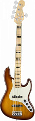 FENDER American Elite Jazz Bass® V Ash, Maple Fingerboard, Tobacco Sunburst