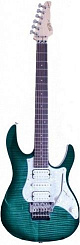 FGN J-Standard Odyssey JOS-FM-R-TR GB  электрогитара, цвет - сине-зелёный бёрст