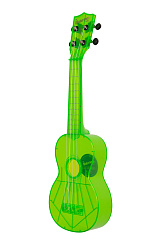 WATERMAN by KALA KA-SWF-GN Waterman Fluorescent Green, Soprano Ukulele