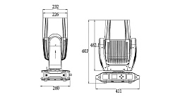 Поворотная всепогодная «голова» SILVER STAR SS9461SCM NEPTUNE 300 BEAM