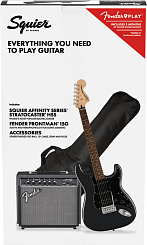 FENDER SQUIER Affinity 2021 Stratocaster HSS Pack LRL Charcoal Frost Metallic