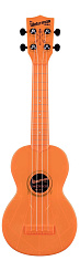 WATERMAN by KALA KA-SWF-OR Waterman Fluorescent Orange, Soprano Ukulele