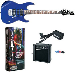 IBANEZ GRX70DXJU JEWEL BLUE NEW JUMPSTART PACKAGE