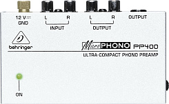 BEHRINGER PP400 MICROPHONO предусилитель-корректор для виниловых проигрывателей