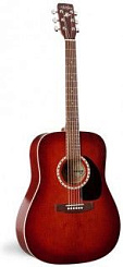 Art & Lutherie SPRUCE BURGUNDY+Кейс  акустическая гитара Dreadnought, цвет - красный