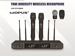 Радиосистема OPUS  UHF KTV-200HH ручная с 2микр, 500 каналов, подходит голова SHURE