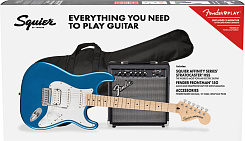 Электрогитара в комплекте FENDER SQUIER Affinity 2021 Stratocaster HSS Pack MN Lake Placid Blue