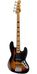 Бас-гитара G&L Tribute JB 3-Tone Sunburst MP Ash/Poplar