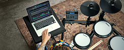 Электронная ударная установка DONNER DED-200 Electric Drum Set  5 Drums 3 Cymbals