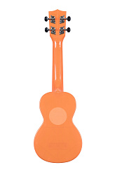 WATERMAN by KALA KA-SWF-OR Waterman Fluorescent Orange, Soprano Ukulele