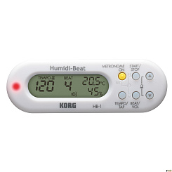 KORG HUMIDIBEAT HB-1WH метроном с датчиком влажности и температуры, цвет белый