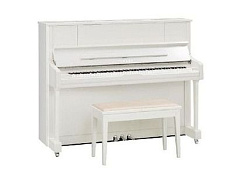 Yamaha U1J PWHC пианино 121см., цвет белый, полированное, с банкеткой