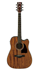 IBANEZ AW54CE-OPN электроакустическая гитара дредноут, серия ARTWOOD